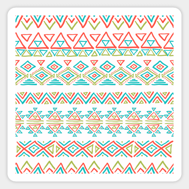 Set of geometric seamless patterns Sticker by Olga Berlet